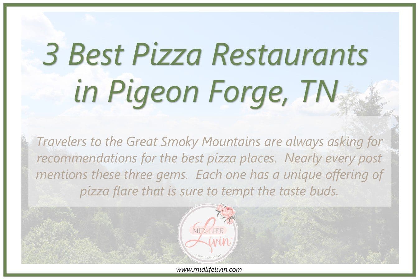 3 best pizza restaurants in Pigeon Forge TN