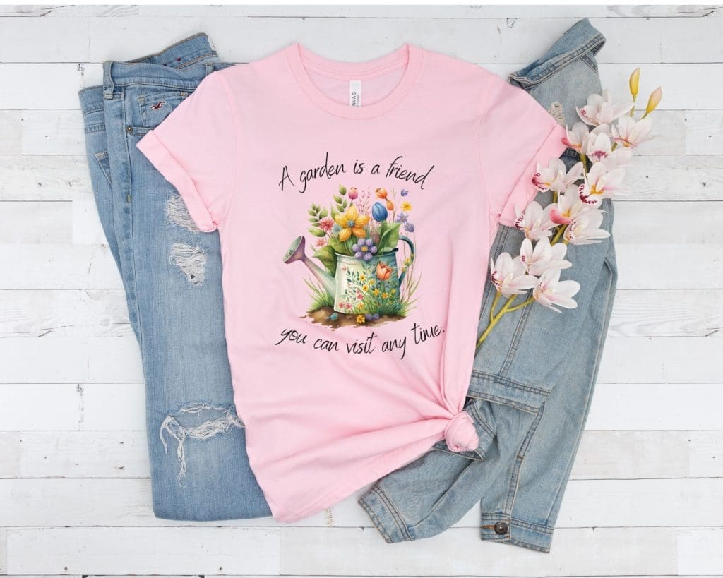 Garden is a friend pink