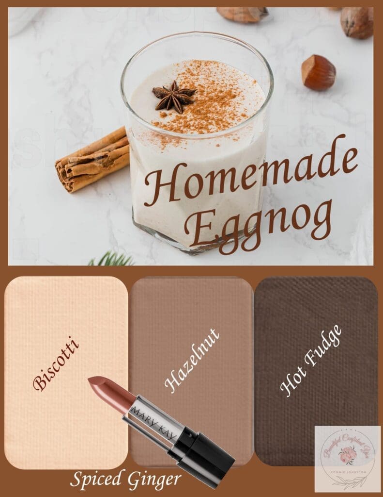 Homemade Eggnog Holiday Eyeshadow Look