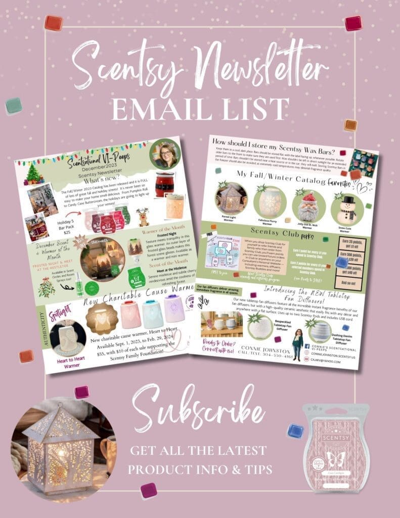 Subscribe to Scentsy Newsletter