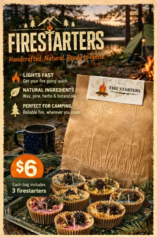 Firestarters - Scented Wax with Natural Materials