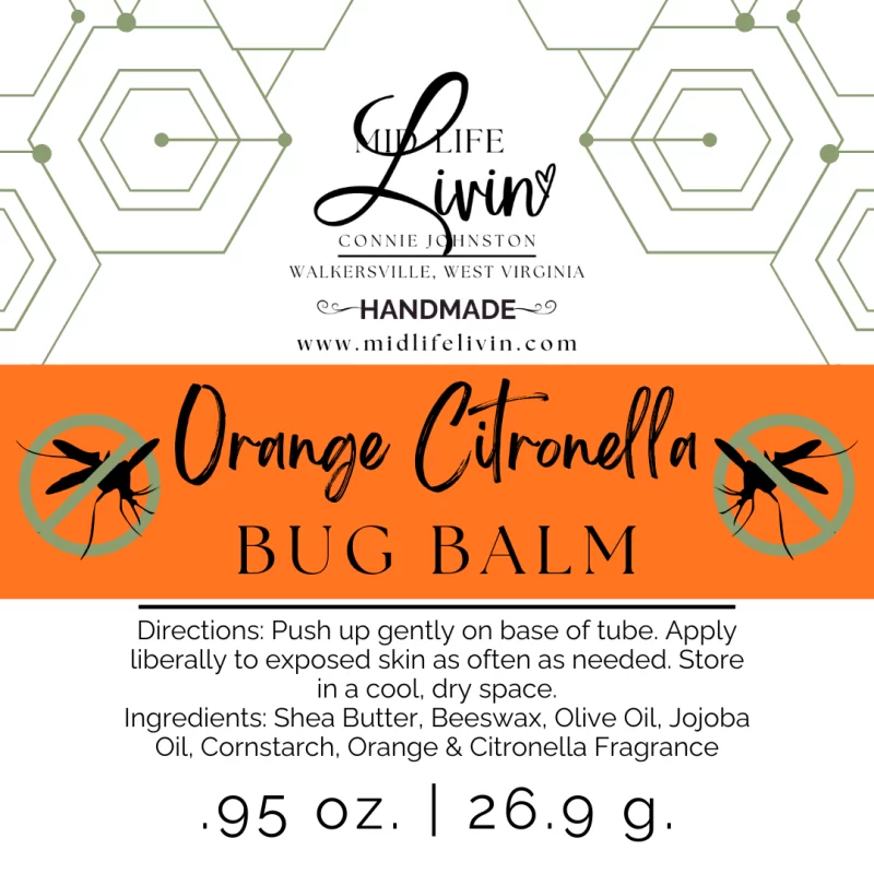 Orange Citronella Bug Balm Stick